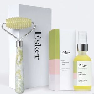 Esker Beauty Allover Roller + Clarifying Oil Duo - NWT